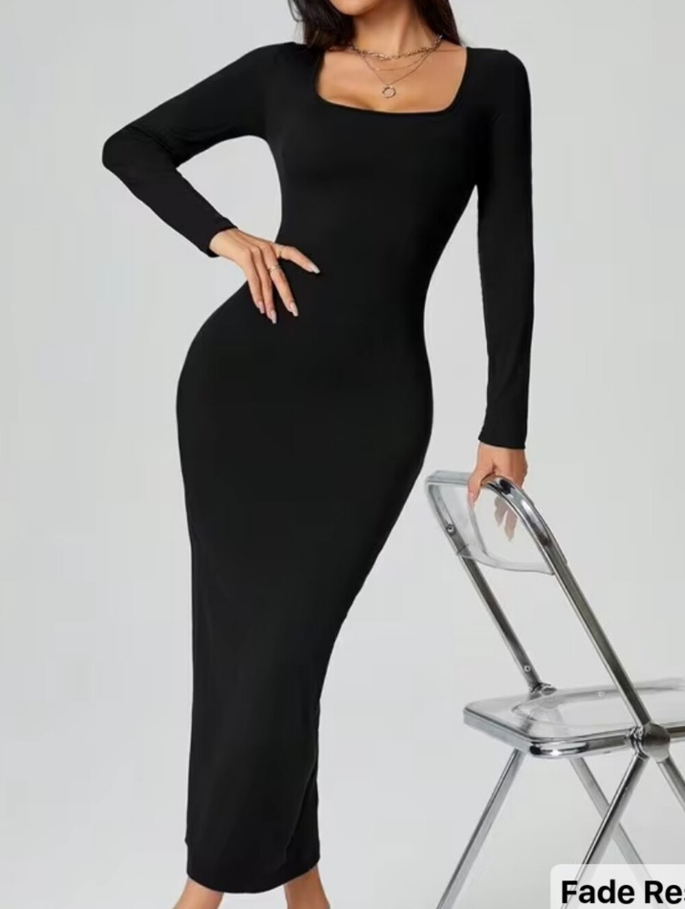 Zara Black Dress Midi
